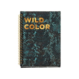MIQUELRIUS Σημειωματάριο Wire-O Green Python Animal Print
