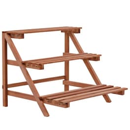Vidaxl Ραφιέρα Φυτών Τριώροφη 48 X 45 X 40 Εκ. Από Ξύλο Κέδρου