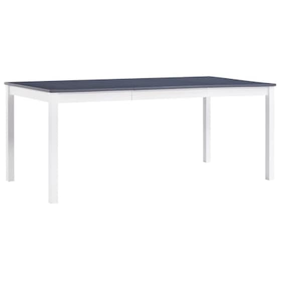 Τραπεζαρία Vidaxl από Ξύλο Πεύκου 180x90x73 cm -  Λευκό/Γκρι image 0