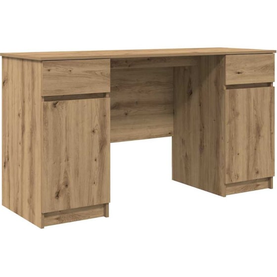 Γραφείο VidaXL από Επεξεργασμένο Ξύλο 140x49x76 cm - Artisan Δρυς image 0