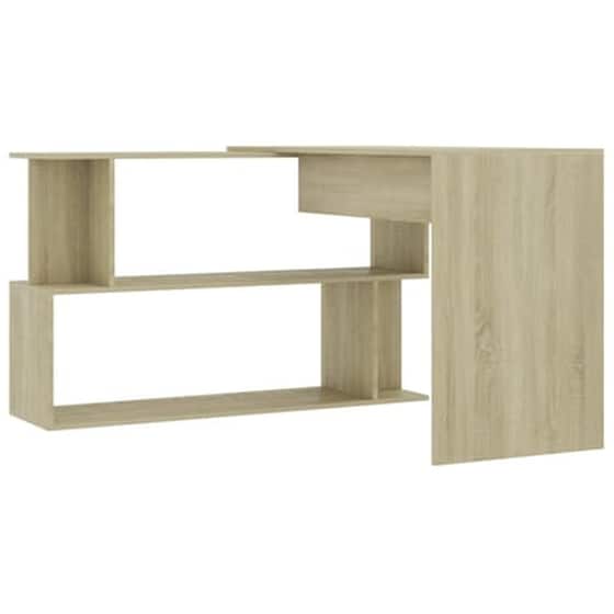 Γραφείο Γωνιακό VidaXL από Μοριοσανίδα 200x50x76cm - Μπεζ image 4