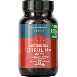 Ειδικό Συμπλήρωμα Διατροφής Terranova Spirulina 500mg - 50 κάψουλες