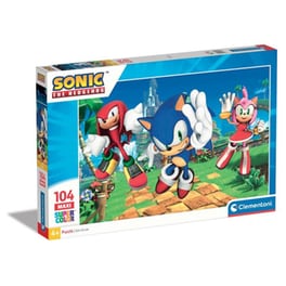 Παιδικό Παζλ Clementoni Maxi Super Color Sonic The Hedgehog (104 Κομμάτια)