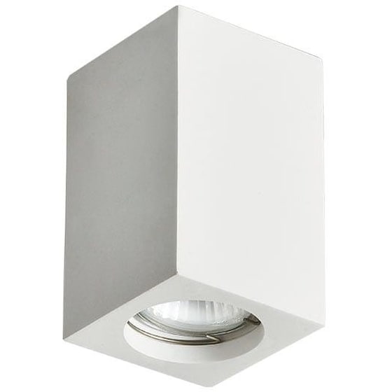 Σποτ Μονόφωτο Aca Ruth Γύψινο 7x7x12 cm - Λευκό image 0