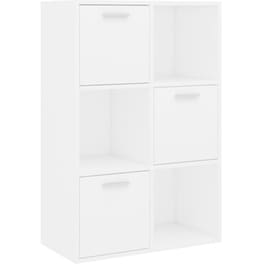 Βιβλιοθήκη VidaXL από Μοριοσανίδα 60x29.5x90 cm - Λευκό