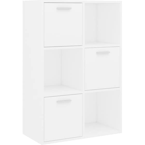 Βιβλιοθήκη VidaXL από Μοριοσανίδα 60x29.5x90 cm - Λευκό image 0