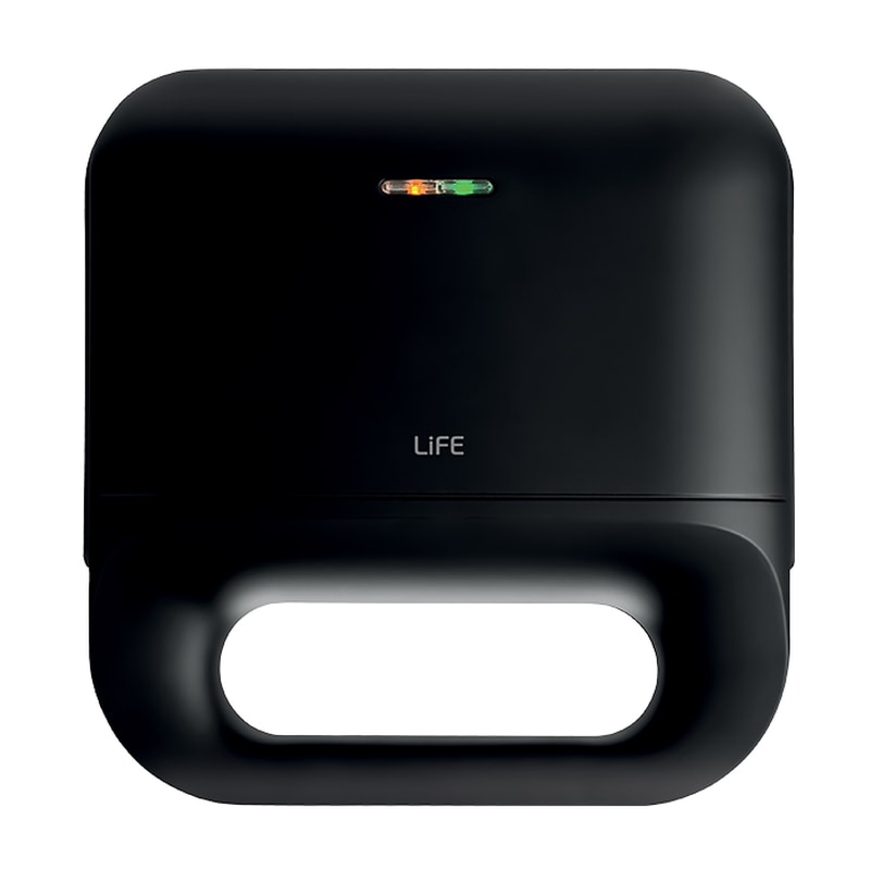 LIFE Tostaki Flat Black Series 750 W Μαύρo Τοστιέρα - Γκριλιέρα