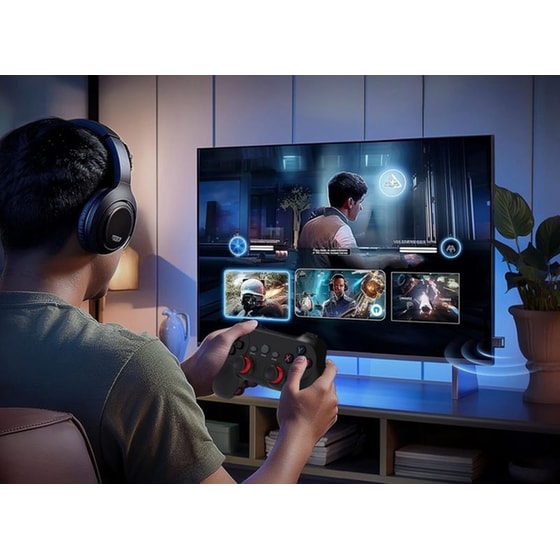 XO GP2 PS3 Ασύρματο Χειριστήριο - Μαύρο image 4