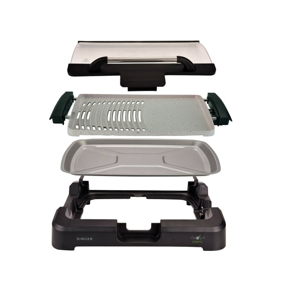 Ηλεκτρική Ψησταριά SINGER CERAMIC VG-2200 BK 2200 W Μαύρο image 1