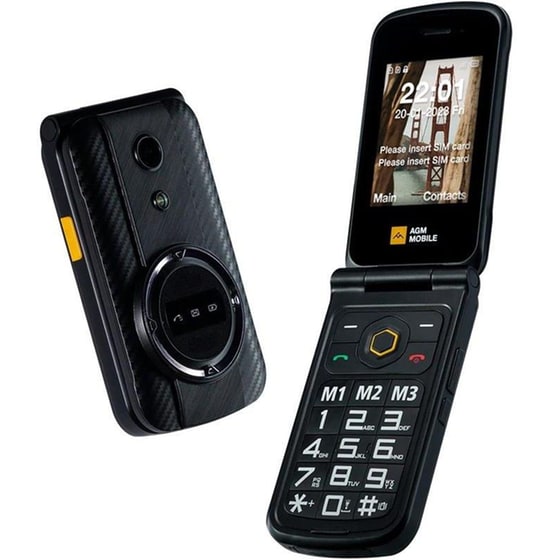 AGM M8 Flip 4G Dual Sim - Black image 2
