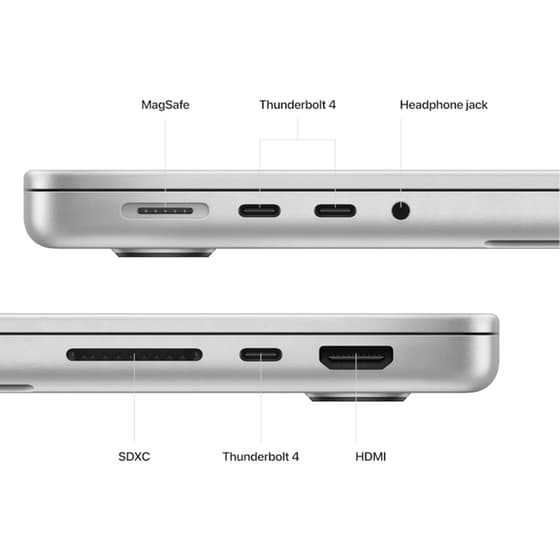 Apple MacBook Pro 14" M2 Pro Chip QHD+ (Apple M2 Pro 12 Cores/16GB/1TB SSD/19 Core GPU/macOS) Silver image 5