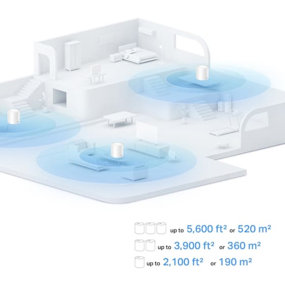 TP-Link Deco X10 AX1500 Whole Home Mesh Wi-Fi 6 Dual Band (2.4 & 5 GHz) 1201 Mbps 2 pack image 2