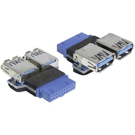 Αντάπτορας DeLock USB-Α Female σε 2x USB-Α Female