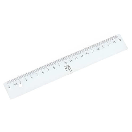 Πλαστικός Χάρακας Office Log Διάφανος 20 cm image 0