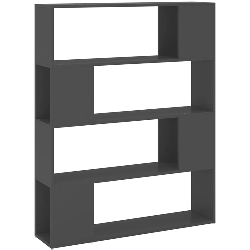 Βιβλιοθήκη VidaXL από Μοριοσανίδα 100x24x124 cm - Γκρι