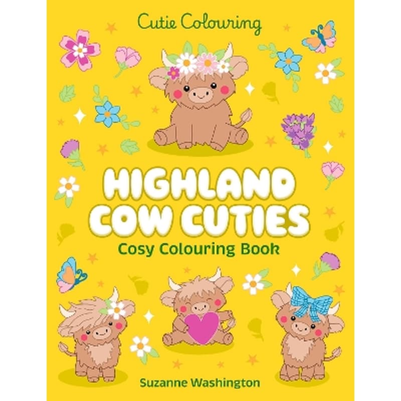 Highland Cow Cuties Colouring Book