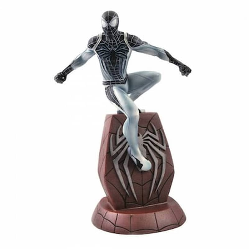 Spider-man 2018 Marvel Video Game Gallery Pvc Statue Negative Suit Spider-man Sdcc 2020 25 Cm