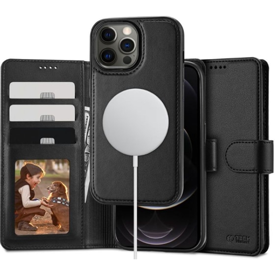 Θήκη Apple iPhone 12 / 12 Pro - Tech-Protect Wallet MagSafe - Black image 0