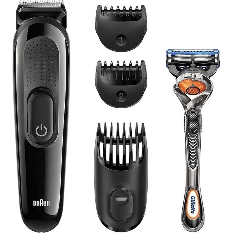 BRAUN Κουρευτική Μηχανή Braun Sk3000 + Gillette F5 Proglide