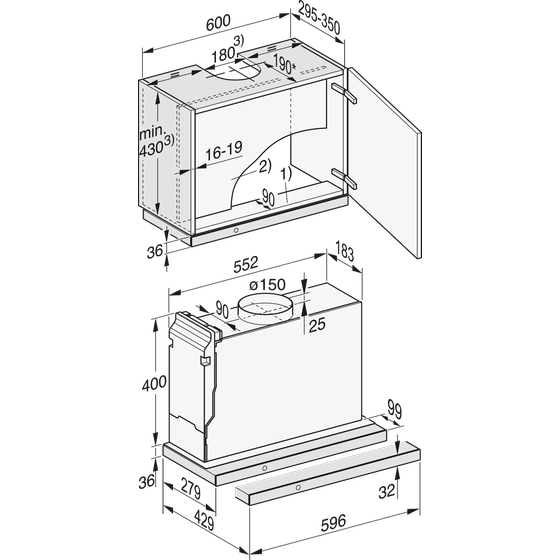 MIELE DAS 4631 125 Edition 59.6 cm Μαύρο Απορροφητήρας Συρόμενος image 5
