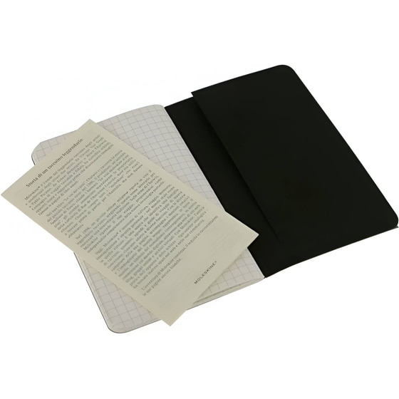Σημειωματάριο Moleskine Journal Cahier Καρέ Μαύρο (3 Τεμάχια) image 2