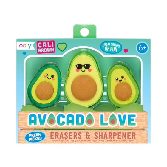 Σετ Γόμα & Ξύστρα Ooly Avocado (3 Τεμάχια) image 0