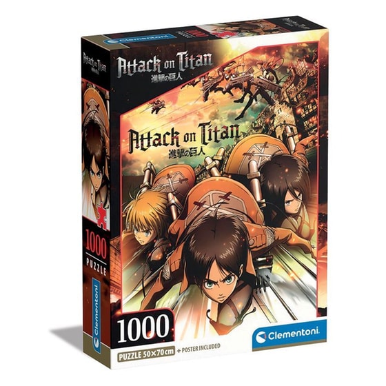Παζλ Clementoni High Quality Collection Attack on Titans (1000 Κομμάτια) image 0