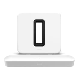 Sonos Beam Soundbar 80W 2.0 + Subwoofer Sonos Sub (Gen3) - Λευκό