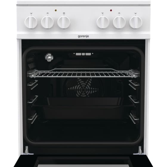 Ηλεκτρική Κουζίνα Κεραμική GORENJE GEC5A61WG 70 lt Λευκό image 3