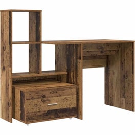 Γραφείο VidaXL από Επεξεργασμένο Ξύλο 131,5x50x106,5 cm - Παλιό Ξύλο