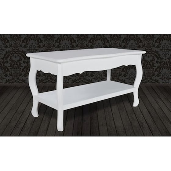 Τραπεζάκι Σαλονιού VidaXL από MDF 87.5x42x44cm - Λευκό image 3