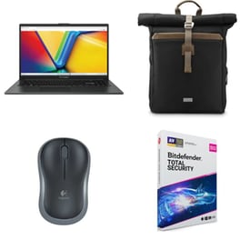 Asus Vivobook Go 15 90NB0ZR2-M041L0 15.6" FHD IPS (AK11/8GB/512 GB SSD/Radeon Graphics/Win11Home) + Τσάντα Laptop Hama Silvan 16.2'' + Logitech M185 + Antivirus Bitdefender