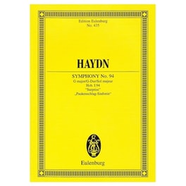 Βιβλίο Για Σύνολα Editions Eulenburg Haydn - Symphony Nr.94 In G Major ''surprise'' [pocket Score]