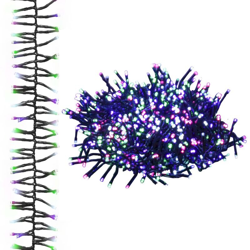 Λάμπακια Cluster Vidaxl Με 2000 LED Από PVC 17m - Παστέλ Πολύχρωμα