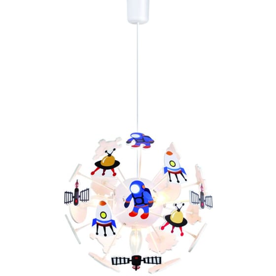 Παιδικό Φωτιστικό Οροφής Aca Space Πολύφωτο MD160224SP image 0