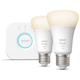 Έξυπνες Λάμπες LED Philips για Ντουί E27 Dimmable 2 Τμχ - Λευκό