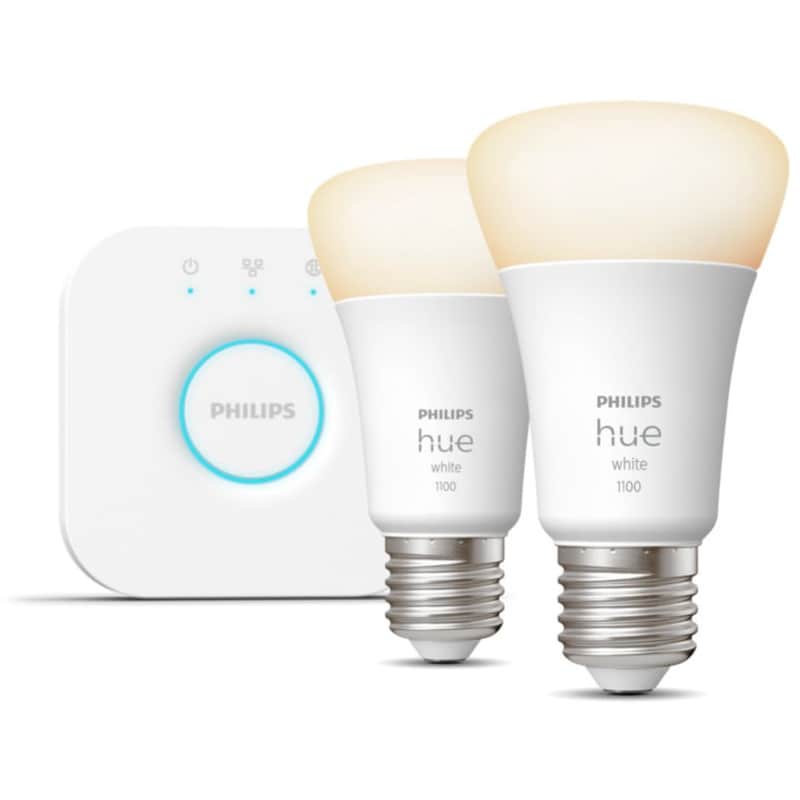 PHILIPS Έξυπνες Λάμπες LED Philips για Ντουί E27 Dimmable 2 Τμχ - Λευκό