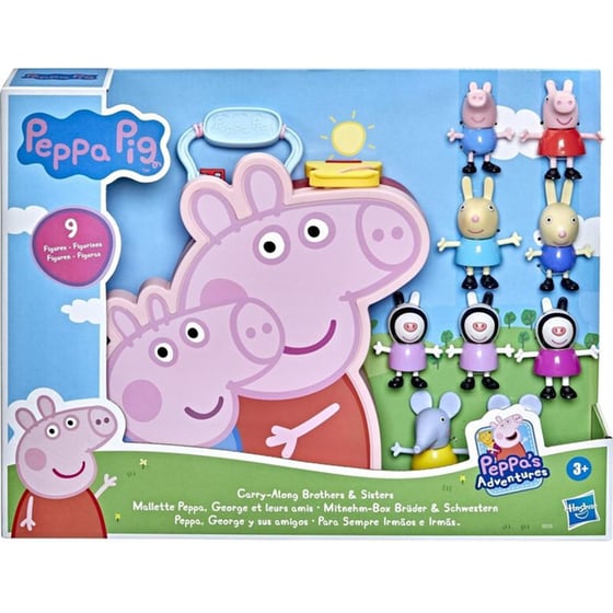 Hasbro Peppa Pig Carry Along Brothers And Sisters image 0