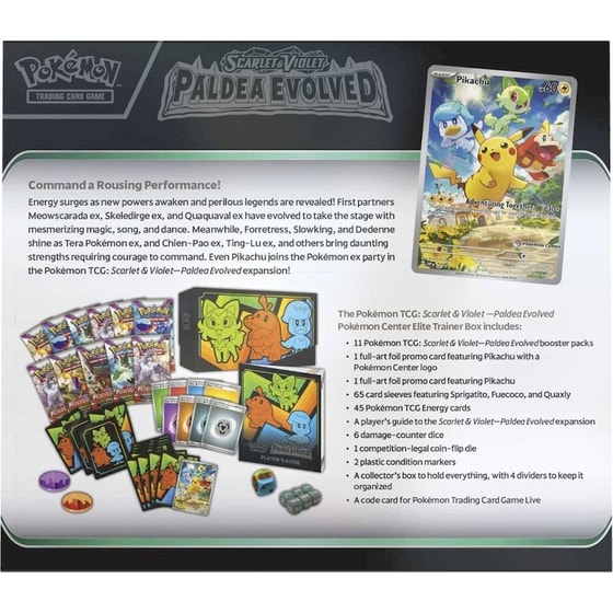 paldea evolved booster box pokemon center Pokmon TCG: Scarlet & Violet-Paldea Evolved Pokmon Center Elite Trainer Box