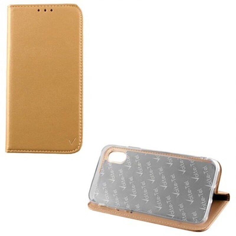 Θήκη Samsung Galaxy S10E - Volte-Tel Pocket Magnet Book - Gold VOLTE-TEL