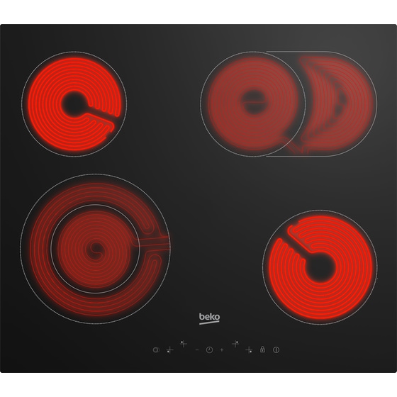 BEKO HIC 64403T 60 cm Μαύρο Εστία Κεραμική Αυτόνομη image 1