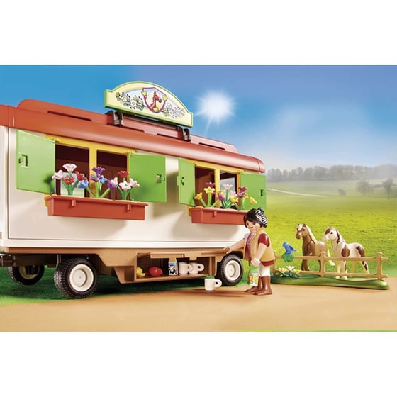 PLAYMOBIL Κατασκήνωση με τροχόσπιτο και πόνυ (70510) image 3