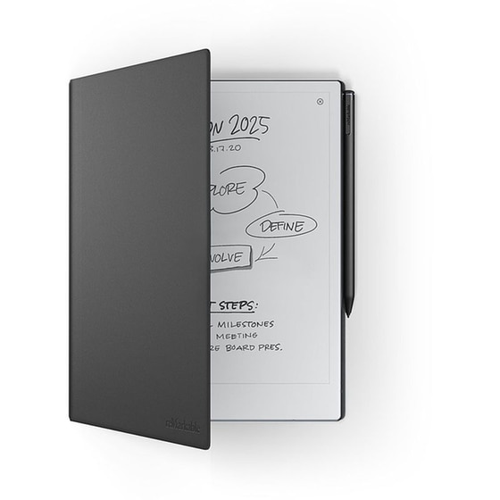 Θήκη Tablet reMarkable RM312 - reMarkable 2 Premium Leather Book Folio for your Paper Tablet - Black image 2