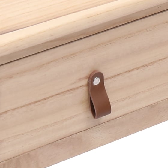 Γραφείο με Συρτάρια VidaXL από Ξύλο 110x45cm - Φυσικό image 5