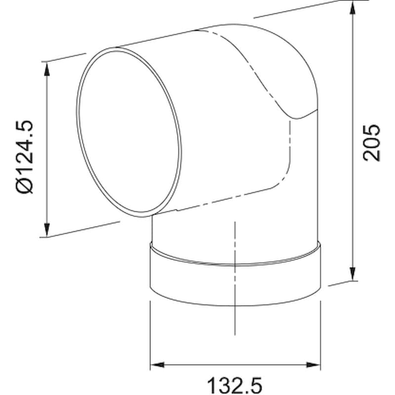 FRANKE FRANKE Γωνία Κυκλική AEC 90/125