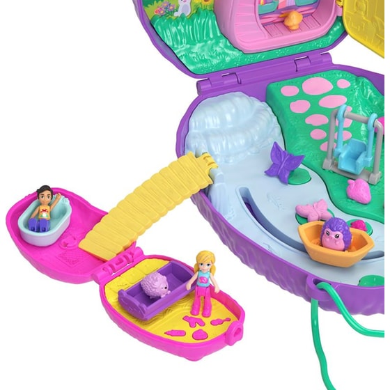 Polly Pocket Polly Mini: Τρέντι Τσαντάκι Μαμά Σκατζόχοιρος & Σκατζοχοιράκι (JBJ91) image 4