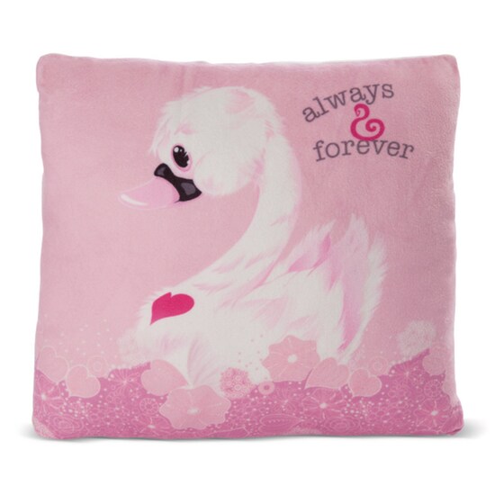 Λούτρινο NICI Μαξιλάρι Swan White 30 x 30 cm image 0