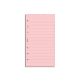 Ανταλλακτικά Φύλλα Σημειώσεων Personal Filofax Ροζ Ριγέ