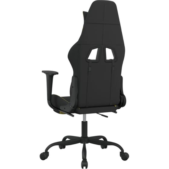 Καρέκλα Gaming VIDAXL 345486 με Υποπόδιο - Μαύρο image 4