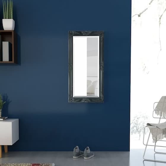Vidaxl Καθρέφτης Τοίχου Με Μπαρόκ Στιλ Μαύρος 100 X 50 Εκ. image 3